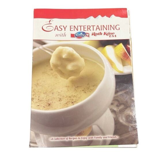 Easy Entertaining with Roth Kase Cookbook Spiral Softback Cheese Party Entertain - Picture 1 of 4
